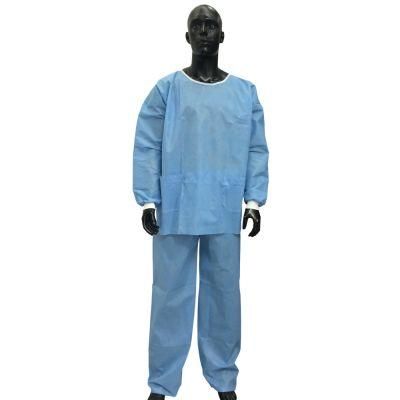 Long Sleeve Patient Scrub Suits with Jacket and Pants