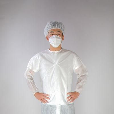 Factory Direct Supply Disposable PP Material 10-30GSM Non-Woven Lab Coat