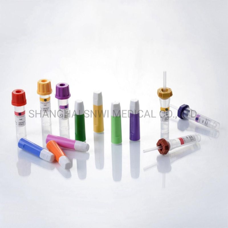 CE&ISO Certificate Disposable Medical Blood Glucose Collecting Vessel (Blood Collection Tube)