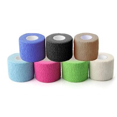 Factory Non Woven Easy Tear Self Adhesive Vet Wrap Cohesive Elastic Bandage