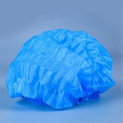 Disposable Bouffant Head Cover 18inch PP Non Woven Strip Clip Nonwoven Bouffant Doctor Hat