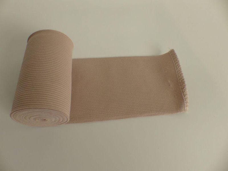 Pure White Color Rebber Elastic Warpping Bandage with Clip