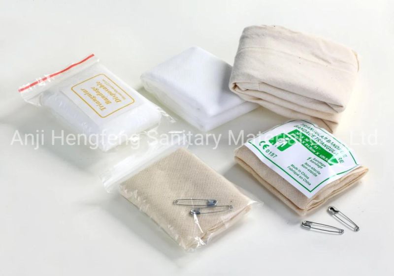 Ce&ISO Approved China Manufacturer Gauze Triangular Bandage