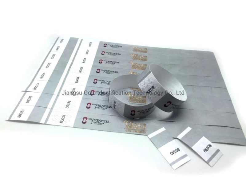 Tyvek Wristbands Event Paper Tab Wristbands