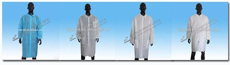 Other Medical Consumables Non Woven Disposable Hospital Visitor Coat Lab Coat