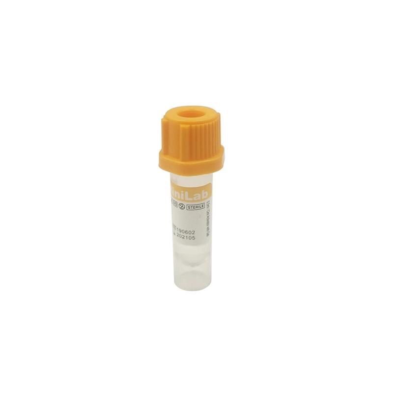 Micro Plain Vacuum Blood Collection Tube with Clot Activator Gel & Separation Gel