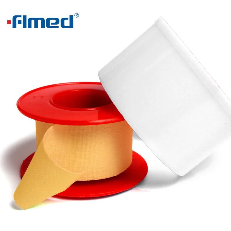 Medical Zinc Oxide Plaster Adhesive Tape for Health Care by Plastic Spool