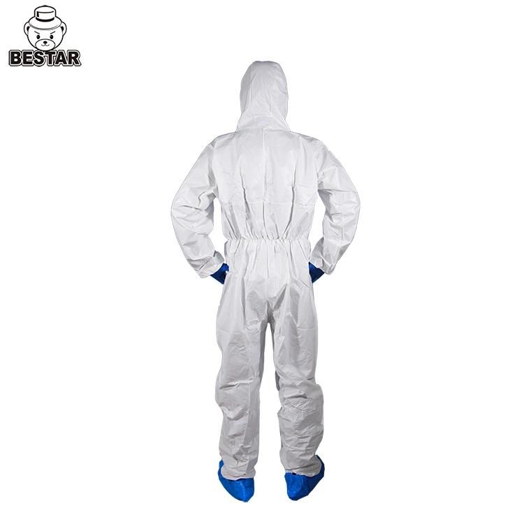 CE Certified Disposable Microporous Film Type 5/6 Economical Medical Coverall