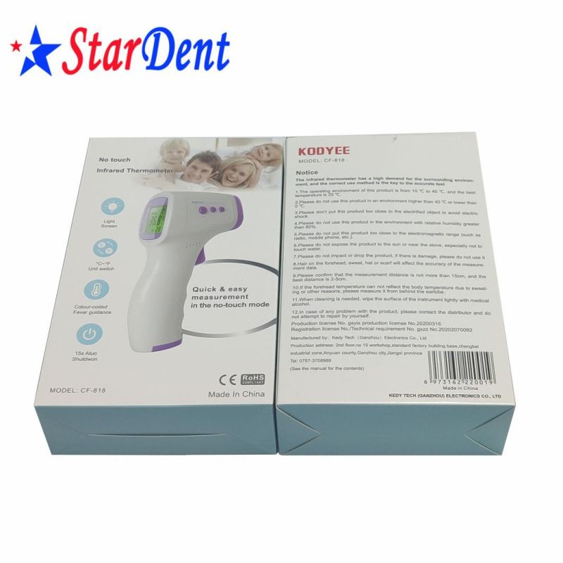 Good Quality Digital Non Contact Infrared Forehead Thermometer with Ce