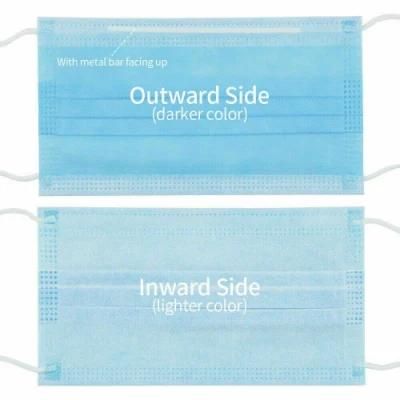 3 Ply Blue Medical Procedure Disposable Surgical Face Mask