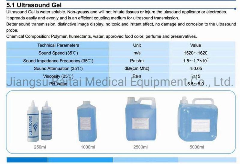 Medical Ultrasound Coupling Gel, 5L