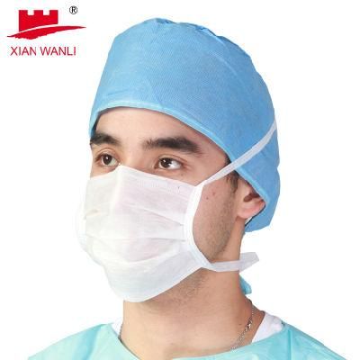 3 Ply Non Woven Disposable Medical Mask Tie on Face Mask with Surgical Mask