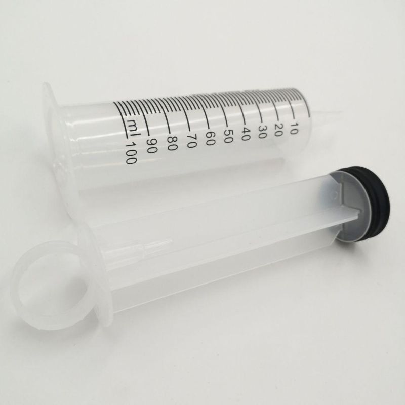 Medical Large Plastic Syringe Feeding Irrigation Use 200cc