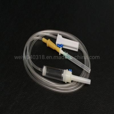 Disposable Medical Ordinary Infusion Set with Needle Burette and Filter with CE Approval