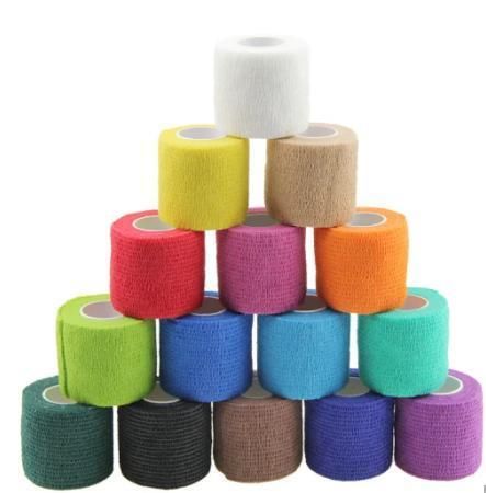 Medical Supply Non Woven Cotton Easy Tear Self Adhesive Elastic Cohesive Bandage