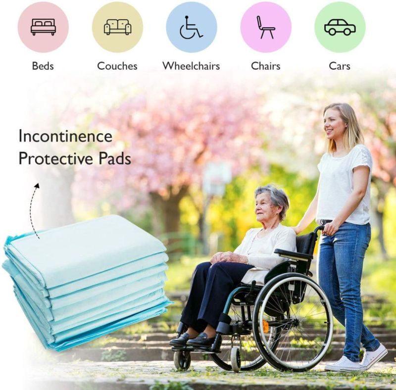 Incontinence Pad Disposable Non Woven Fabric Badsheets with High Absorbent Under Pads