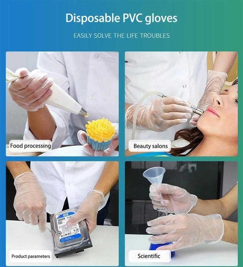 Proper Price Factory Direct Clean and Hygienic Transparent PVC Gloves