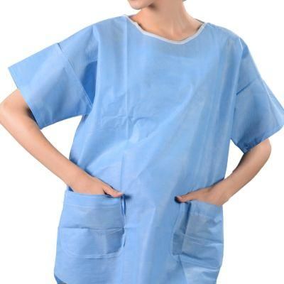 Patient Surgical Gown Disposable Patient Scrub Suits with Pants