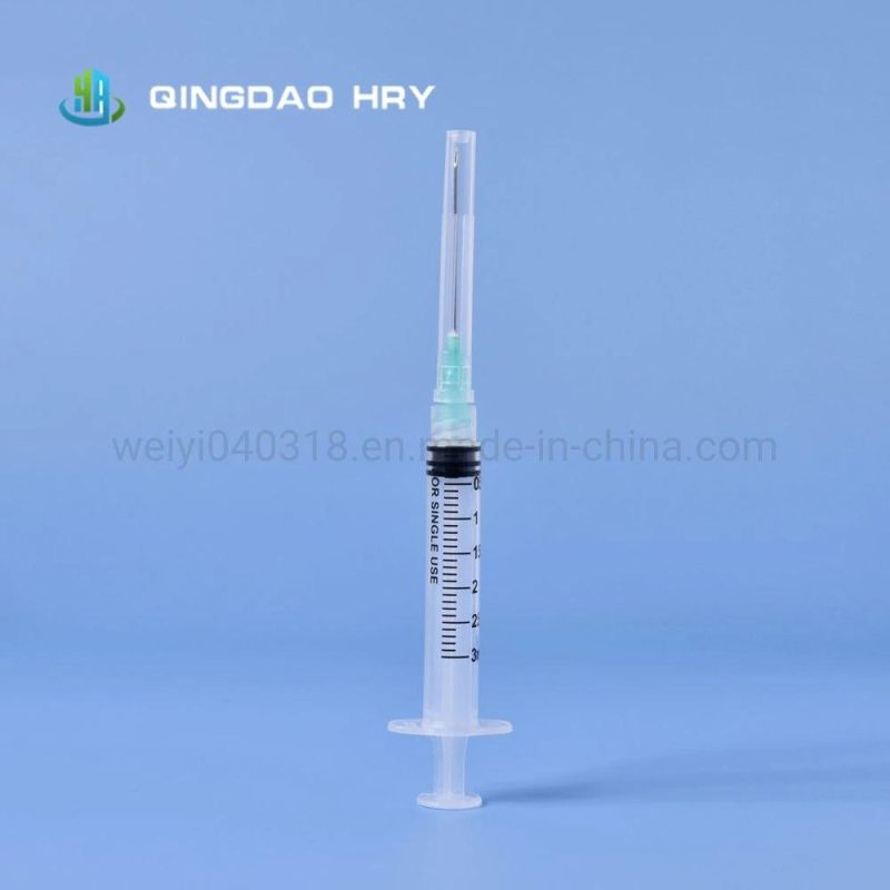 3 Parts Medical Disposable Steile Injection Syringe, Syrine with CE FDA ISO&510K