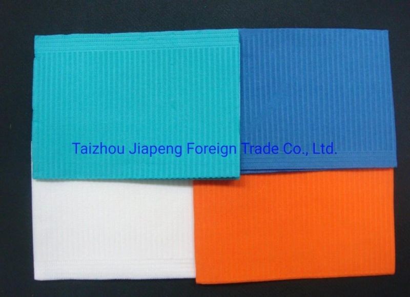 High Quality Dental Waterproof Colorful Disposable Use Consumable Dental Bibs Medical Surgical Drapes