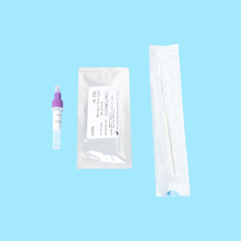 CE Certificate Approved Antigen Rapid Diagnostic Test Kit for Virus Detection with Nylon Flocked Swab