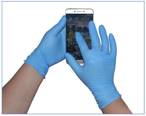 Powder Free Blue Disposable Medical/Non-Medical Examination Nitrile Gloves with CE