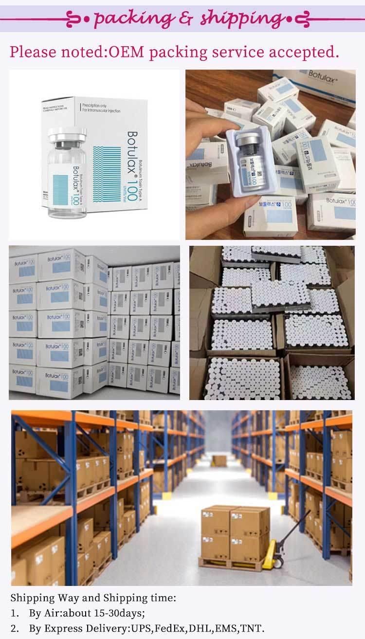 Hot Selling 50u 100u 200u Type Korea No Side Botulinum′ S Toxin Effet for Anti Wrinkle Powder