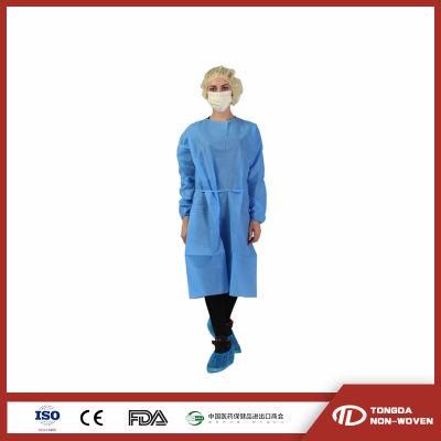 Isolation PPE Gowns AAMI PB70 Non-Woven Isolation Gown Disposable Nonwoven Isolation Gown