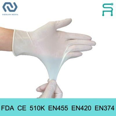 FDA CE Food Grade Powder Free Disposable Latex Gloves