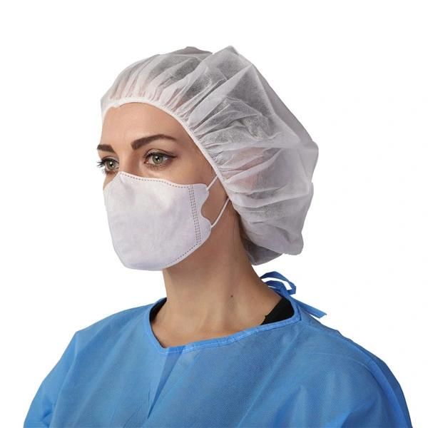 Disposable Bouffant Cap Single Double Elastic 21 Inch-24 Inch Food Industry Cap