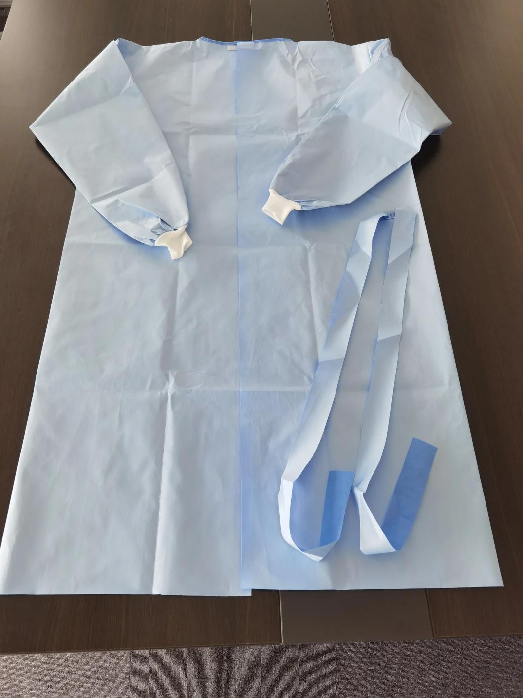 En13795 High Performance Surgical Gown Disposable Liquid Blood Flammability Resistance Protective Gown