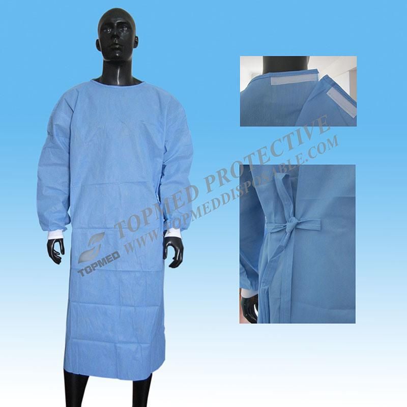 Sterile Disposable SMS Standard Surgical Gown