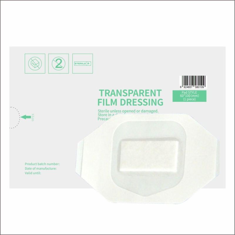 Medical Steriled Transparent Film Dressing with Styles of Frame, Pad, I. V., etc in Different Sizes