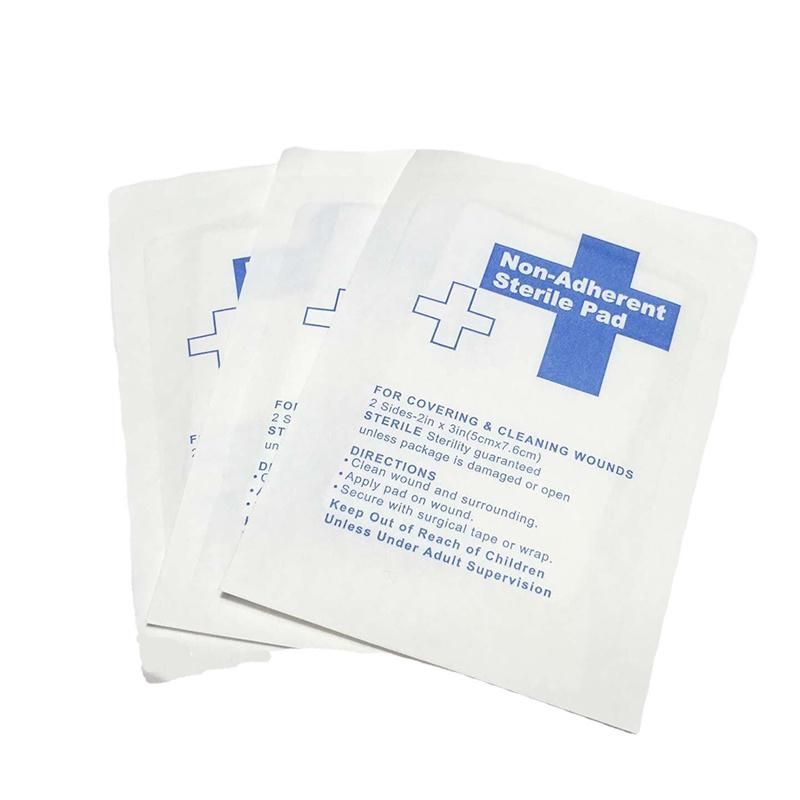 Medical High Quality Non-Adherent Sterile Pad 5X7.6cm Non-Woven Dressing Pad