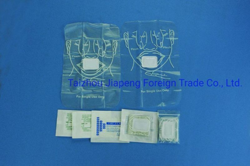 Disposable Key Life CPR Face Shield in Top Quality Disposable First Aid Emergency CPR Breathing One Way Valve