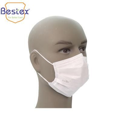 Disposable /Surgical/Peper/Non-Woven /4-Ply 4 Folder Face Mask with Anti-Fog Foam Band Complies with En14683iir