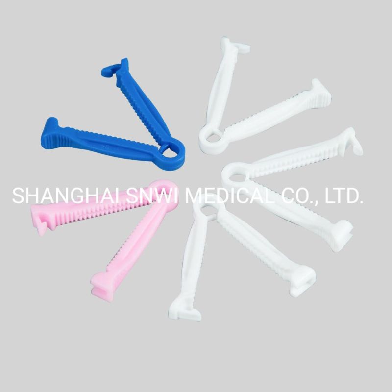 Medical Disposable Sterile PP Double-Locking Umbilical Cord Clamp for Newborn Babies