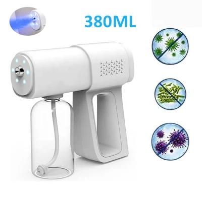 New Rechargeable Handheld Mini Lightweight Nano Blue Ray Atomizing Disenfecting Spray Gun Machine