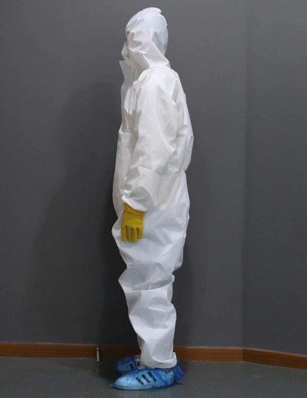 Impervious Gown Industrial PP PE Filter Aseptic Protective Isolation Clothing Hood Suit