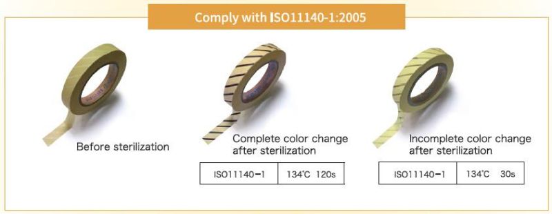 Jusha Dental Steam Sterilizer Label, Autoclave Indicator Tape, Sterilization Indication, PVC Tape