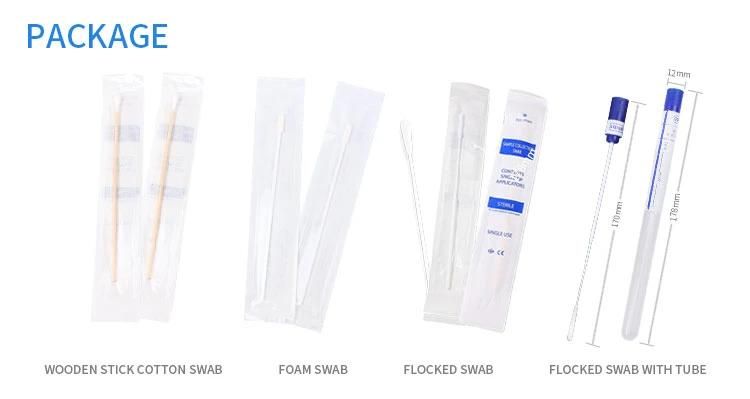 Sterile Nasopharyngeal Flocked Nasal Swabs for Sampling