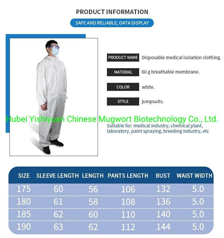 Disposable PE Isolation Gown Protective Clothing