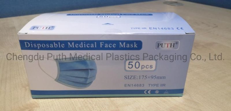 Medical Face Mask, 3 Ply, Non-Woven Face Mask, Typr Iir, Blue