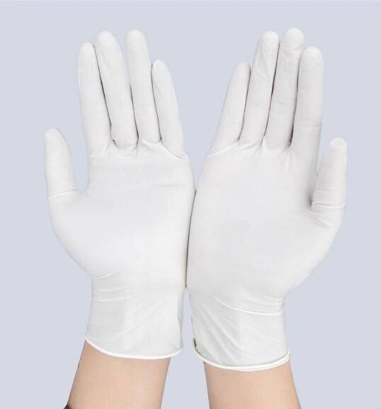 Wholesales Disposable White Powdered Latex Glove