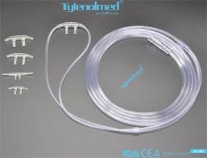 Medical Disposable PVC Nasal Oxygen Cannula with Curved or Straight Prong