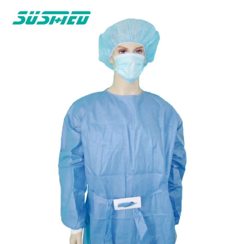 Surgeon Caps Disposable Non Woven Blue Surgical Doctor Cap for Hospital