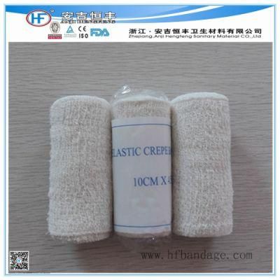 75 GSM Medical Disposable Surgical Dressing Elastic Crepe Bandage Natural 10cmx 4.5m