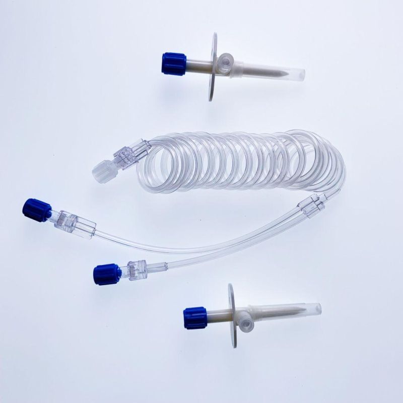 Wego Whosale Factory Disposable High Pressure Injector Syringe CT-200+200-Ma Angiographic Syringe for CT CE ISO Certificate