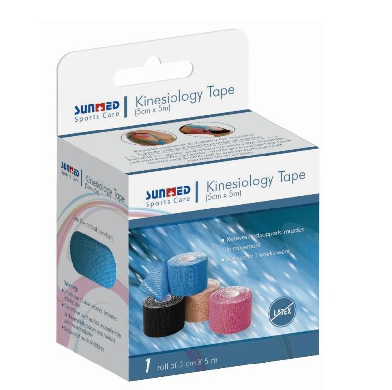 Kinesiology Tape Pre Cut with Cotton/ Synthetic/ Nylon