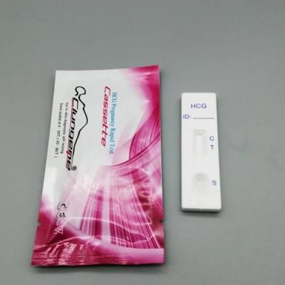 Urine HCG Pregnancy Analyzer Strip Cassette Midstream Test